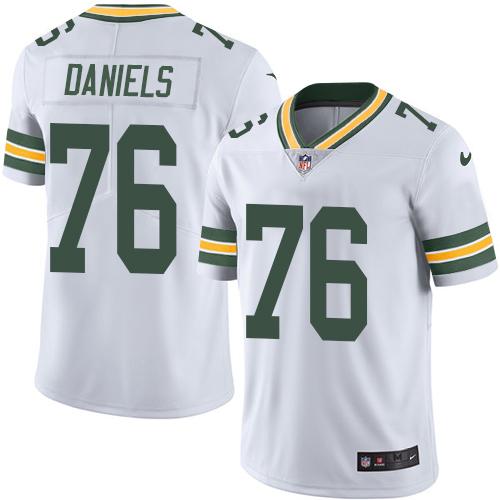 Nike Packers #76 Mike Daniels White Men's Stitched NFL Vapor Untouchable Limited Jersey - Click Image to Close
